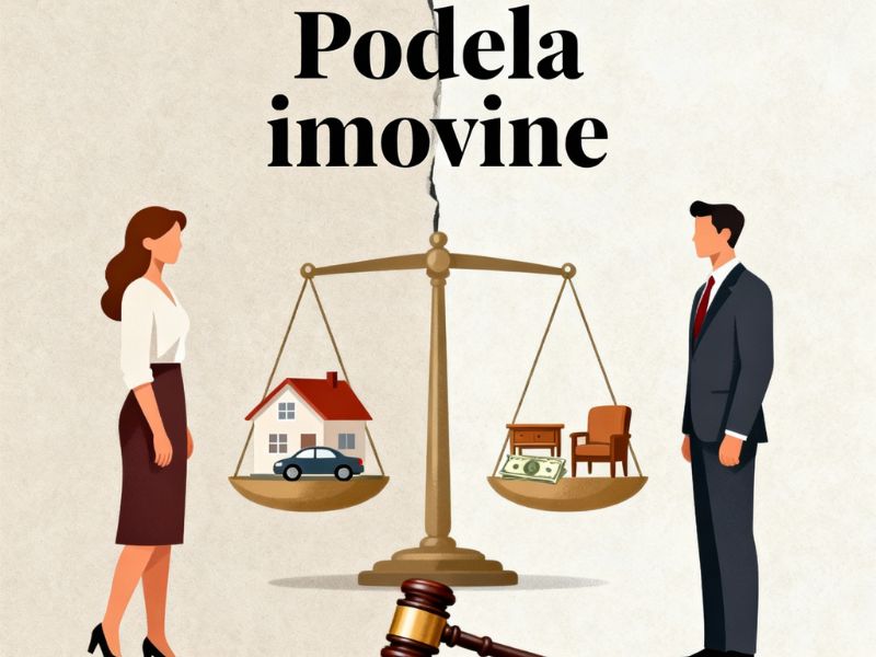 prikaz podele imovine nakon razvoda braka